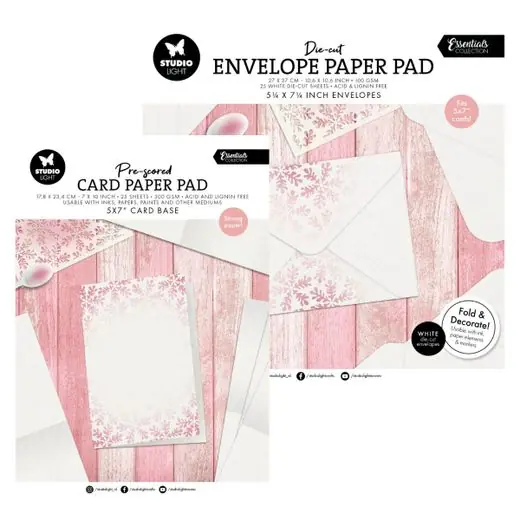 Paper pads Cards and envlopes 5x7 inch Betrouwbaar