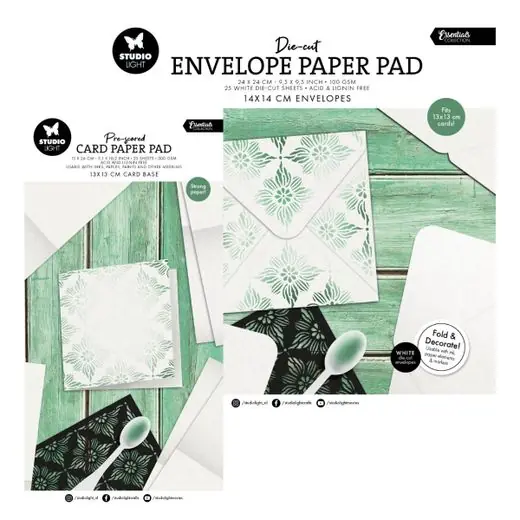 Weekendaanbieding Paper pads Cards and envlopes 13x13 cm