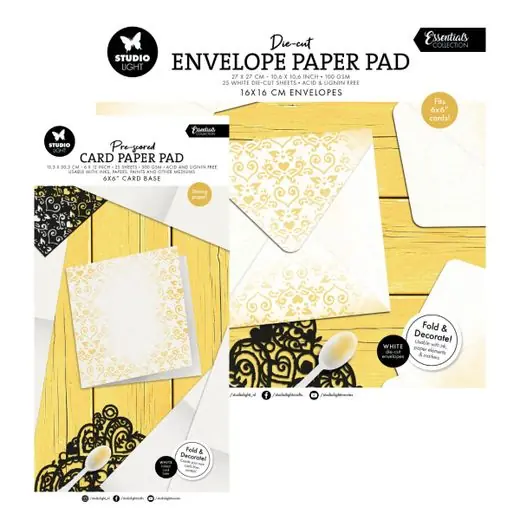 Flitsaanbieding Paper pads Cards and envlopes 6x6 inch