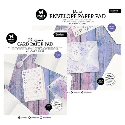 Paper pads Cards and envlopes A6 Merkproduct