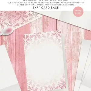 Card paper pad Pre-scored white 5x7 inch cards - Essentials nr. 447 Aanbieding