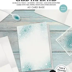 Nu Kopen Card paper pad Pre-scored white A5 cards - Essentials nr. 443