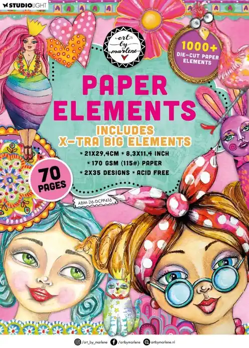 Betaalbaar Die-cut paper pad Paper elements - ABM collection nr. 416