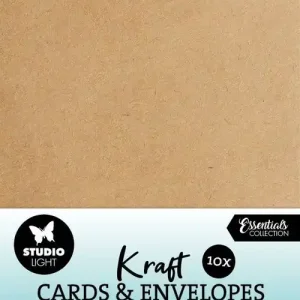 Ambachtelijk Cards & envelopes kraft A6 - Essentials nr. 04