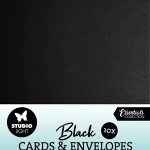 Cards & envelopes black A6 - Essentials nr. 03 Lage Prijs